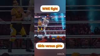 2vs 1 girl 🤬🤬 WWE fight 4K videopaigewwewwe short [upl. by Laersi]