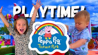 Why Vivian and Pierce Cant Get Enough of Peppa Pig Theme Park [upl. by Ernald]