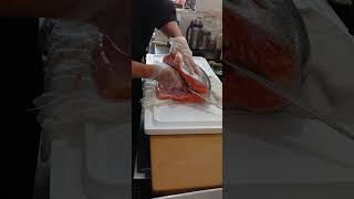 Cut Salmon Very Nutritious [upl. by Atiuqehs]