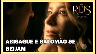 Abisague e Salomão se beijam  NOVELA REIS [upl. by Sabine]