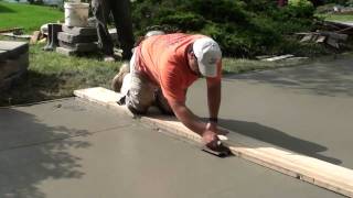 How to Pour Concrete Driveway [upl. by Eelloh]