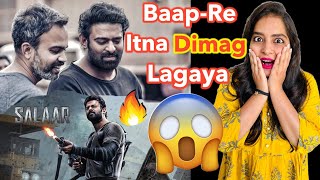 Salaar Trailer 2  Prabhas Comeback REACTION  Deeksha Sharma [upl. by Irrok]