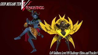 Shin Megami Tensei V Vengeance CoV Godborn Level 99 Challenge Superboesses Shiva and Trucifer [upl. by Hertzog929]