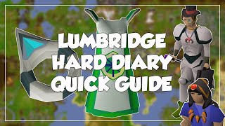 Lumbridge Hard Diary Quick Guide  Old School RunescapeOSRS [upl. by Pembrook]