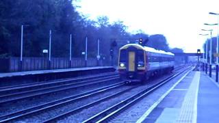 A South West Trains Class 159 passes through Weybridge for Waterloo [upl. by Gaeta]