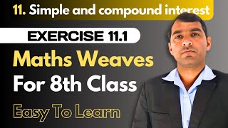 exercise 111 class 8th maths weaves [upl. by Tahp]