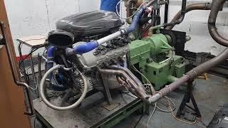 BMW S65P65 Flat Plane Crank street engine start up on the dyno [upl. by Ettari]