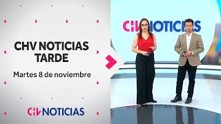 NOTICIERO COMPLETO  CHV Noticias Tarde Martes 8 de noviembre de 2022 [upl. by Dorine]