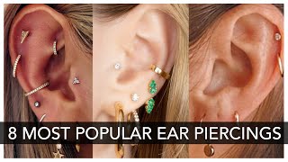 Top 8 Most Popular Ear Piercing To Get Right NOW [upl. by Dyrraj]