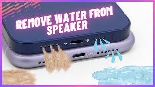 Remove Water from Your Phone Speaker  Speaker DUST cleaning SOUND [upl. by Johanna831]