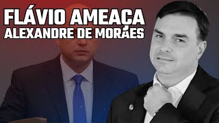 ALERTA NO STF FLÁVIO BOLSONARO AMEAÇA ALEXANDRE DE MORAES PUBLICAMENTE [upl. by Ived]