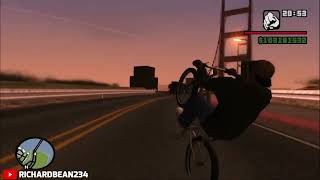 GTA San Andreas  Wheelie Up Into LV to SF Islands [upl. by Garap990]