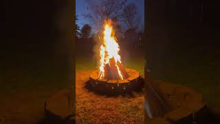 Hickory and Oak in the fire pit [upl. by Nosraep]