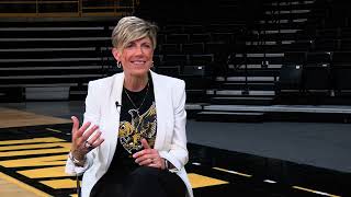 Jan Jensen interview Iowa womens basketball head coach talks about her new role [upl. by Fem624]