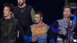 NSYNC  Live Pop Odyssey Tour  Bye Bye Bye AI UPSCALED 4K 60 FPS [upl. by Ahsial694]