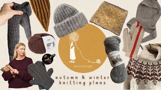 knotenkopp knitting  autumn amp winter knitting plans 2024 [upl. by Lleynad]