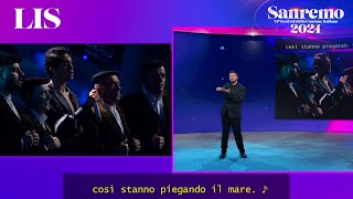 LIS Sanremo 2024  Mahmood con I Tenores di Bitti canta ‘Come è profondo il mare’ [upl. by Rab123]