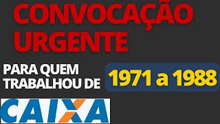 CAIXA ESTÃ CONVOCANDO QUEM TRABALHOU DE 1971 A 1988 PRA PAGAMENTO DO PIS  VEJA QUEM VAI RECEBER [upl. by Durant]