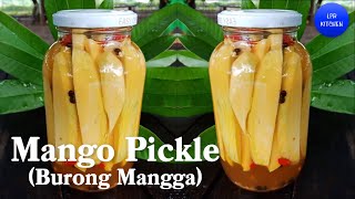 Mango Pickle  Burong Mangga   How to Make Burong Mangga  Pickled Green Mango [upl. by Leftwich]