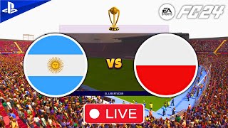 FC 24 live stream  Argentina vs Poland  Online random match championship league [upl. by Ambie]