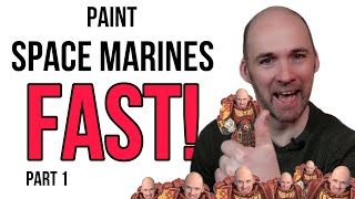 The SECRETS to painting Space Marines FAST part 1 [upl. by Akiaki110]