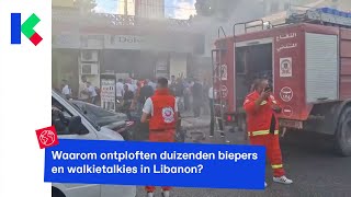 Duizenden gewonden door ontplofte apparaten in Libanon [upl. by Eitsim]