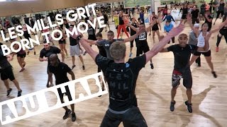 LES MILLS GRIT amp BORN TO MOVE in Abu Dhabi  Bas Hollander  Vlog 30 [upl. by Analim]