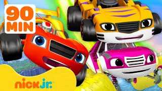 Blaze and the Monster Machines  90 MINUTOS de misiones y rescates de Blaze 🚗  Nick Jr en Español [upl. by Aihsinyt]