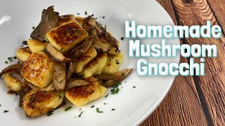 Delicious Mushroom Gnocchi Recipe  Homemade Gnocchi with Garlic amp Butter Mushrooms [upl. by Ronal658]