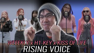 Weeekly 위클리 H1KEY 하이키 KISS OF LIFE 키스오브라이프  Dingo Rising Voice First Watch amp Reaction [upl. by Notliw]