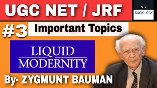 Zygmunt Baumans Liquid Modernity  SGSOCIOLOGY  jrf sociology [upl. by Muffin]