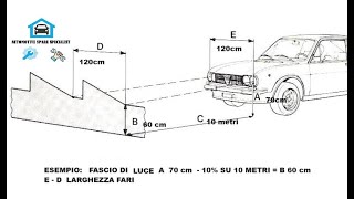 REGOLAZIONE FARI AUTO ALLINEAMENTO ASSETTO PROIETTORI TUTORIAL FAI DA TE [upl. by Kroo636]