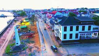 Paramaribo Suriname  Riverside Waterkant DJI MINI 3 [upl. by Bonn]