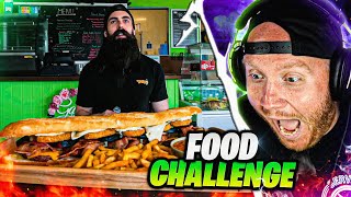 TIM REACTS TO MASSIVE SANDWICH FOOD CHALLENGE [upl. by Mharba]