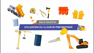 Comment Travailler en Sécurité avec un cloueur sur son chantier   Minute Prévention OPPBTP [upl. by Dacy]