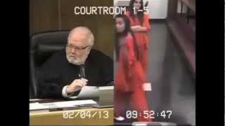 Girl Flips Off Judge in Court [upl. by Ynamreg678]