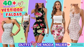 TENDENCIAS FALDAS Y VESTIDOS DE FLORES PARA UN OUTFIT FRESCO EN VERANO MODA MUJER [upl. by Serafine153]