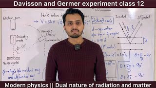 Davisson and Germer experiment class 12  Wave nature of particles  Modern physics [upl. by Eniahs]