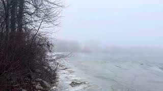 Couchiching Bay Lake Simcoe Ice December 28th 2023 [upl. by Baalbeer]