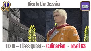 FFXIV Culinarian Class Quest Level 63  Stormblood  Rice to the Occesion [upl. by Naux]