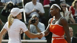 Serena Williams vs Justine Henin 2003 Roland Garros Semifinal Highlights [upl. by Lachman208]