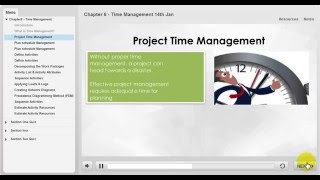 PMP Training Videos  Time Management by ELearningLine  8482000448 [upl. by Shanan]