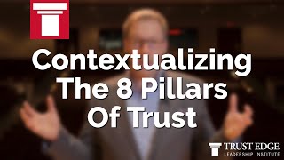 Contextualizing The 8 Pillars Of Trust  David Horsager  The Trust Edge [upl. by Stacie]