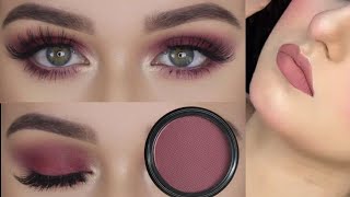 classic brown everyday eyes makeup tutorial brown smokey eyes [upl. by Saihtam429]