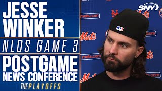 Jesse Winker on playing for the Mets after NLDS Game 3 win ‘It’s been a dream come true’  SNY [upl. by Babcock]