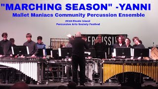 Marching Season Percussion Ensemble Yanni [upl. by Dahij]