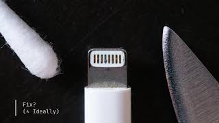 🔌📲🤔🤷 iPhone not charging Learn how to fix your lightning cable in 90 seconds [upl. by Elleuqram418]