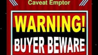 Caveat Emptor Scammers Cheats and Liars [upl. by Aihseyn]