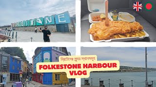 Folkestone Harbour Vlog  সুন্দর সমুদ্র [upl. by Hrutkay]