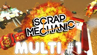 MULTI BATTLE 2 VS 2  SCRAP MECHANIC FR [upl. by Blondell]